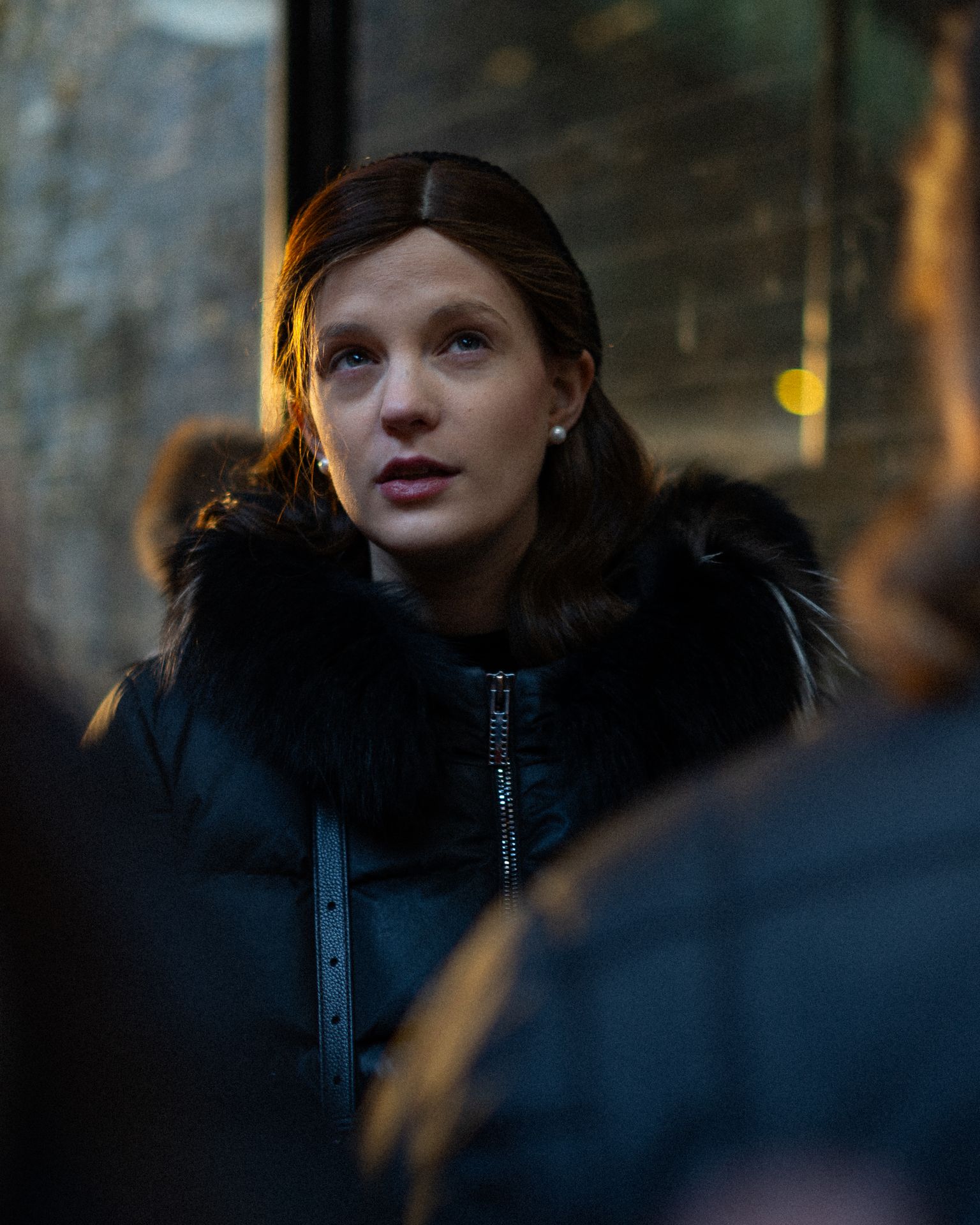 Girl At Bus Stop Finsbury Park, photography by Adam Drake Studio, Cornwall