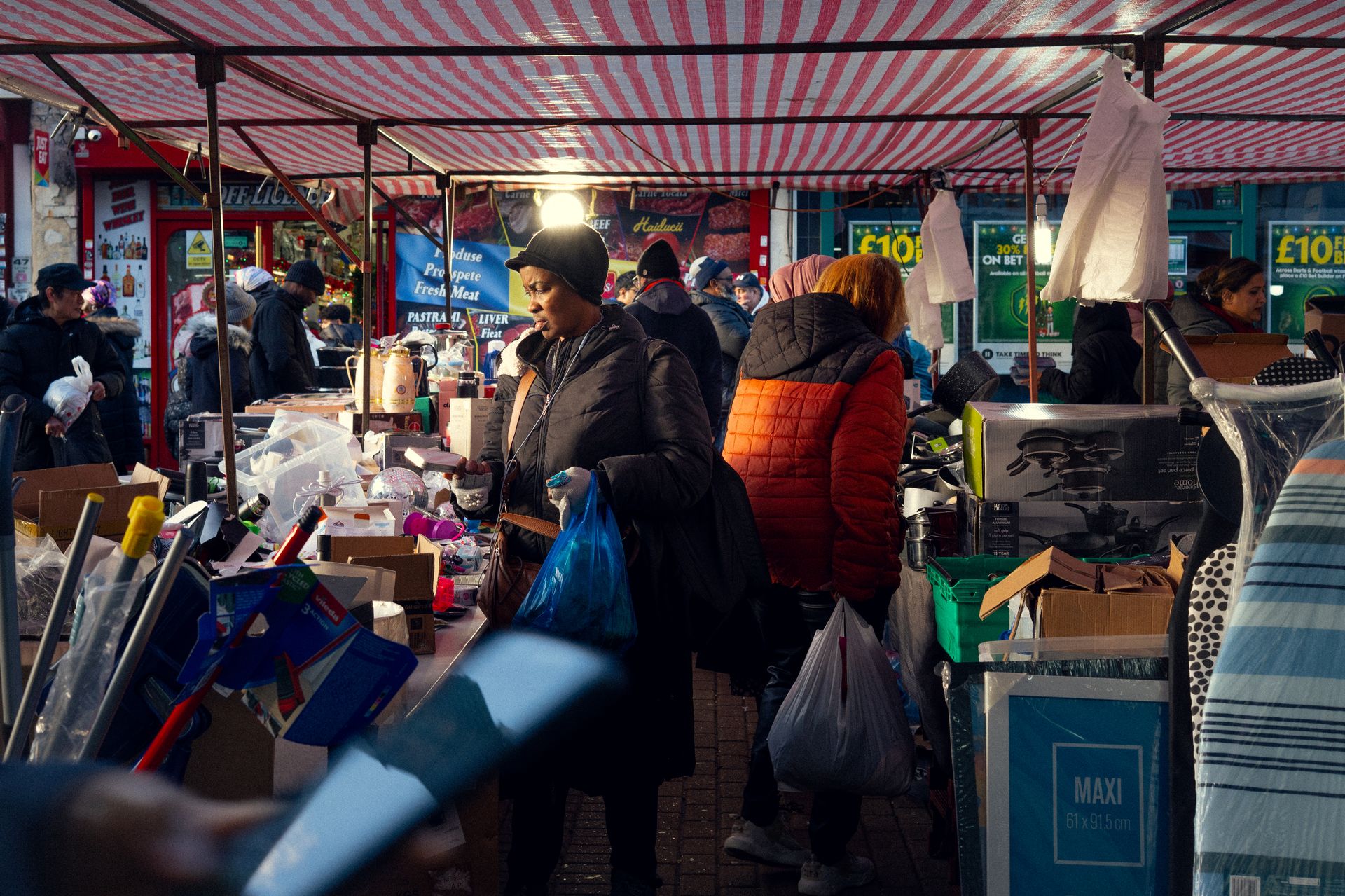 Woman At Barking Market, photography by Adam Drake Studio, Cornwall