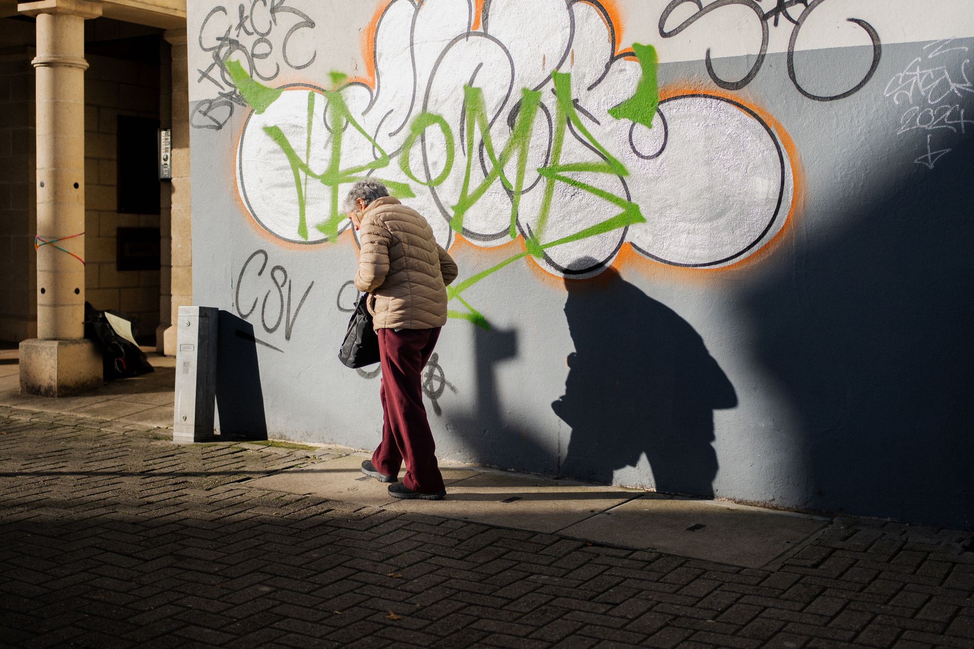 Woman Followed By Shadow Truro, photography by Adam Drake Studio, Cornwall